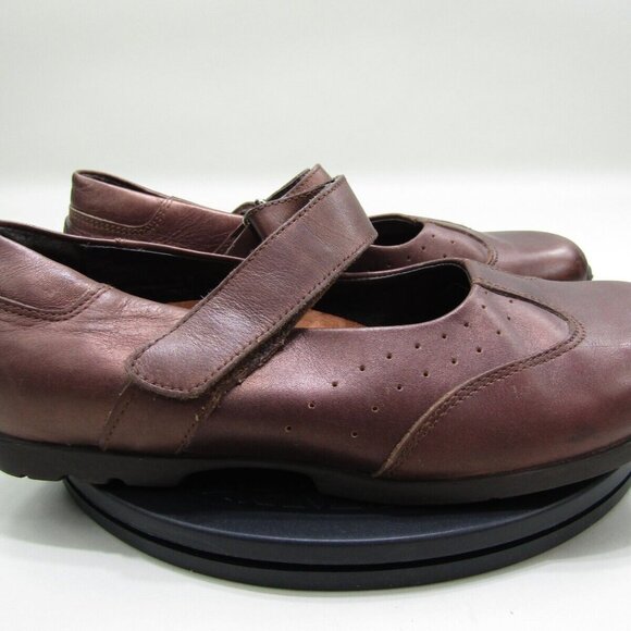 Footprints by Birkenstock Shoes Womens EU 39 US 8 Brown Leather Strap Mary Janes - Picture 1 of 5